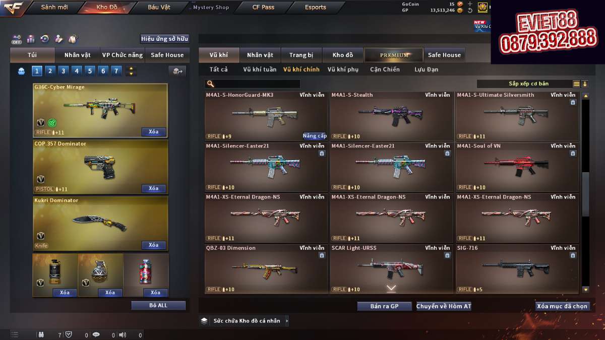 shop acc cf uy tin gia re